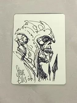 MTG Fatal Frenzy Artist Proof Sketch and Signature Signed Ellis - Image 2