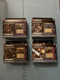 MTG Warhammer 40,000 (40K) - Commander Deck Case (Set of 4) - SEALED - Image 2