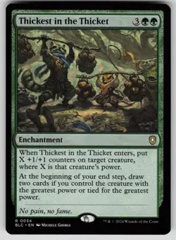 Thickest in the Thicket Normal R Commander: Bloomburrow 34 NM - Image 1