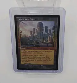 Command Tower (Strixhaven: Omens of Chaos) Media Promos Retro Frame Foil NM MTG - Image 1