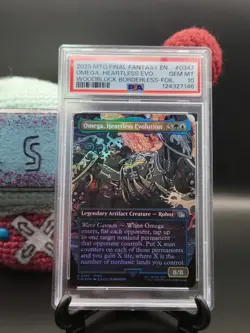 Omega, Heartless Evolution - #347 - Borderless - Foil - Final Fantasy - PSA 10 - Image 1