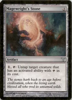 1993 Magic the Gathering MTG #162 Magewright's Stone - Artifact - Image 1