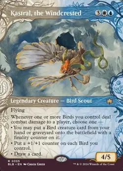 Kastral, the Windcrested - Foil Extended Art Showcase BLB NM MTG - Image 1