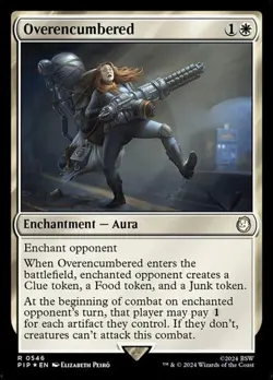 Overencumbered - Surge Foil PIP NM MTG - Image 1