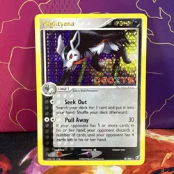 Mightyena 12/107 Deoxys (2005) Stamped Holo Rare Card Pokemon TCG LP - Image 1