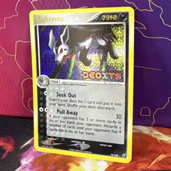 Mightyena 12/107 Deoxys (2005) Stamped Holo Rare Card Pokemon TCG LP - Image 2