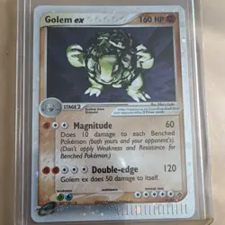 Pokemon TCG Golem ex 91/97 EX Dragon Ultra Rare Holo 160 HP Stage 2 EN - Image 1