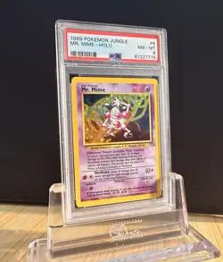 Pokemon Mr Mime Holo 1999 Jungle #6 PSA 8 NM-MT WOTC Vintage - Image 1