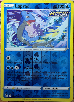 Lapras Reverse Holo - 054/264 - Fusion Strike Pokemon 2021 - Image 1