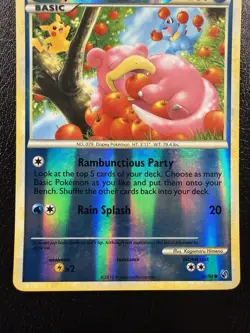 Pokemon Slowpoke 2010 66/90 Undaunted Reverse Holo LP - Image 3