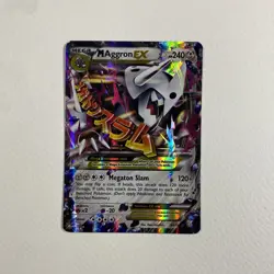 Pack Fresh 2015 Pokemon Primal Clash M Aggron EX 94/160 XY Holo - Image 1