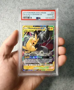 Pikachu & Zekrom GX #33/181 PSA 10 2019 SM - Team Up 💎 - Image 1