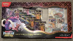 Pokemon Scarlet & Violet Paldean Fates Great Tusk ex Iron Treads ex Premium Col. - Image 2