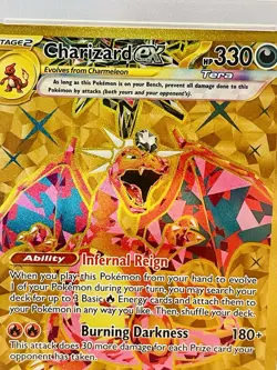 2023 Pokemon TCG Charizard EX Obsidian Flames Hyper Rare PSA 8 - Image 2