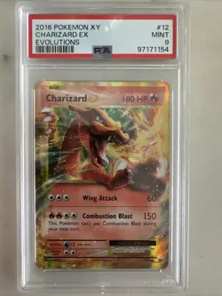 2016 Pokemon Charizard EX 12/108 Holo XY Evolutions - PSA 9 - Image 1