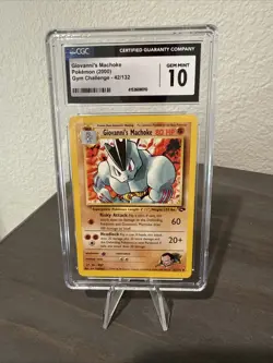 Giovanni’s Machoke Pokemon Gym Challenge 42/132 CGC 10 Gem Mint - Image 1