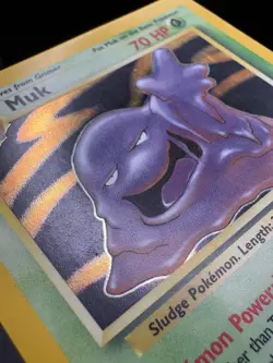 Pokemon TCG Muk Fossil 13/62 Holo Unlimited Holo Rare Vintage WOTC LP - Image 4