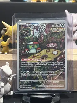 Brute Bonnet 207/182 Illustration Rare SV04: Paradox Rift NM POKEMON - Image 1