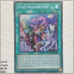 Void Imagination (Alternate Art) - BLTR-EN102 -Secret Rare 1st Edition Yugioh - Image 1