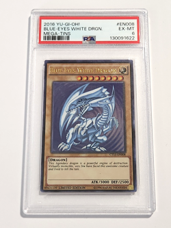 2016 YU-GI-OHI BLUE-EYES WHITE DRGN. MEGA-TINS #EN008 PSA 6 - Image 1