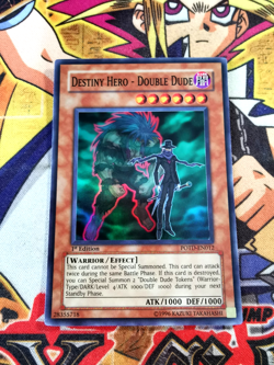 Destiny Hero - Double Dude potd-en012 1st Edition (MINT) Super Rare Yu-Gi-Oh! - Image 1