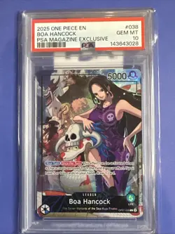 One Piece Boa Hancock Promo Card OP07-038 PSA 10 PSA Magazine Exclusive - Image 1