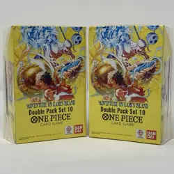 One Piece Adventure On Kami's Island Double Pack Set 10 Card Game TCG x 2 - Image 1