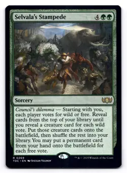 Selvala's Stampede NM Commander: Tarkir: Dragonstorm 269 MTG Regular Rare - Image 1