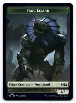 Frog Lizard / Dragon Token NM Commander: Tarkir: Dragonstorm 21 / 14 MTG Regular - Image 1