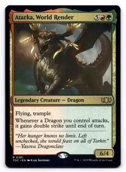 Atarka, World Render NM Commander: Tarkir: Dragonstorm 281 MTG Regular Rare - Image 1