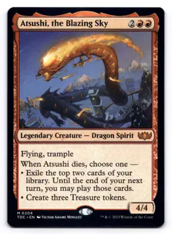 Atsushi, the Blazing Sky NM Commander: Tarkir: Dragonstorm 204 MTG Regular - Image 1
