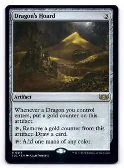 Dragon's Hoard NM Commander: Tarkir: Dragonstorm 317 MTG Regular Rare - Image 1