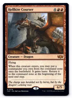 Hellkite Courser NM Commander: Tarkir: Dragonstorm 218 MTG Regular Mythic - Image 1