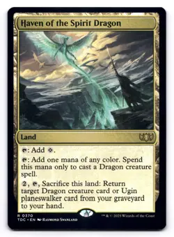Haven of the Spirit Dragon NM Commander: Tarkir: Dragonstorm 370 MTG Regular - Image 1