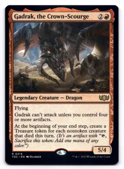 Gadrak, the Crown-Scourge NM Commander: Tarkir: Dragonstorm 214 MTG Regular Rare - Image 1