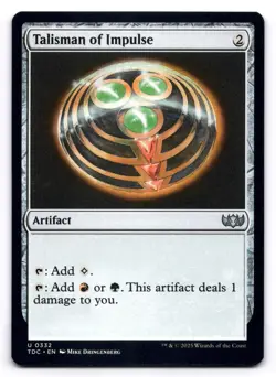 Talisman of Impulse NM Commander: Tarkir: Dragonstorm 332 MTG Regular Uncommon - Image 1