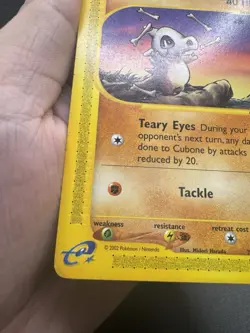 Cubone 72/147 Aquapolis Non-Holo Vintage Pokemon Card MP/LP - Image 3