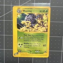 Pokemon TCG Weezing 70/165 Expedition Base Set Regular NM/Never Played - Image 1
