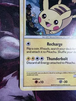 Pokemon Pikachu Holo SWIRL HGSS Promos HGSS03 LP - Image 4