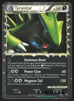Tyranitar (Prime) - 88/95 - Ultra Rare - Unleashed - Pokemon Card - Image 1
