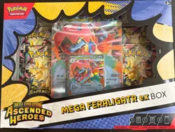 Pokemon TCG Mega Evolution Ascended Heroes Mega Feraligatr ex Box Factory Sealed - Image 1