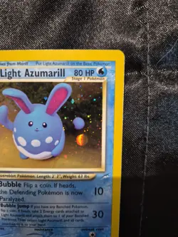 Pokemon 1st Edition Light Azumarill 13/105 Neo Destiny Holo - Image 5