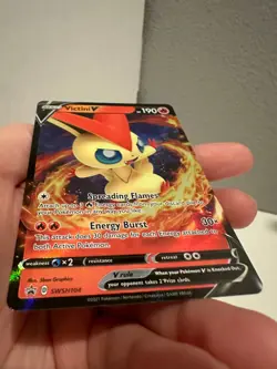 Pokemon TCG Victini V SWSH Black Star Promos SWSH104 Promo LP 0420#100 - Image 4