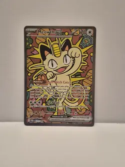 Pokemon Meowth ex EX rare Holo 121/088 Perfect Order English NM/M - Image 1
