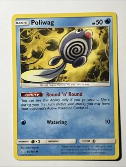 Pokemon TCG Unbroken Bonds Poliwag 36/214 Common - Image 1