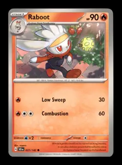 Pokemon TCG SV07: Stellar Crown Raboot Common Regular - Image 1