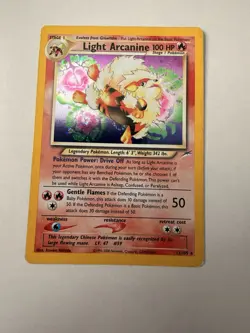 Pokemon Light Arcanine Neo Destiny Holo Rare Unlimited 12/105 - Image 1