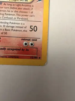 Pokemon Light Arcanine Neo Destiny Holo Rare Unlimited 12/105 - Image 4