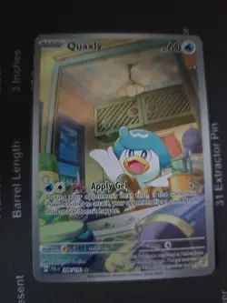 Pokemon Quaxly 206/193 SV02 Paldea Evolved Illustration Rare Holo Card - Image 1