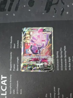 Pokemon TCG Genesect V 255/264 Fusion Strike Alternate Full Art LP - Image 1